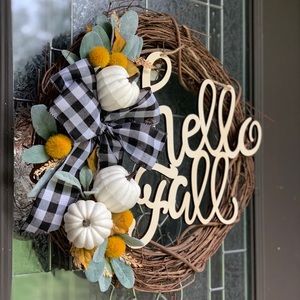Fall wreath hand made to order